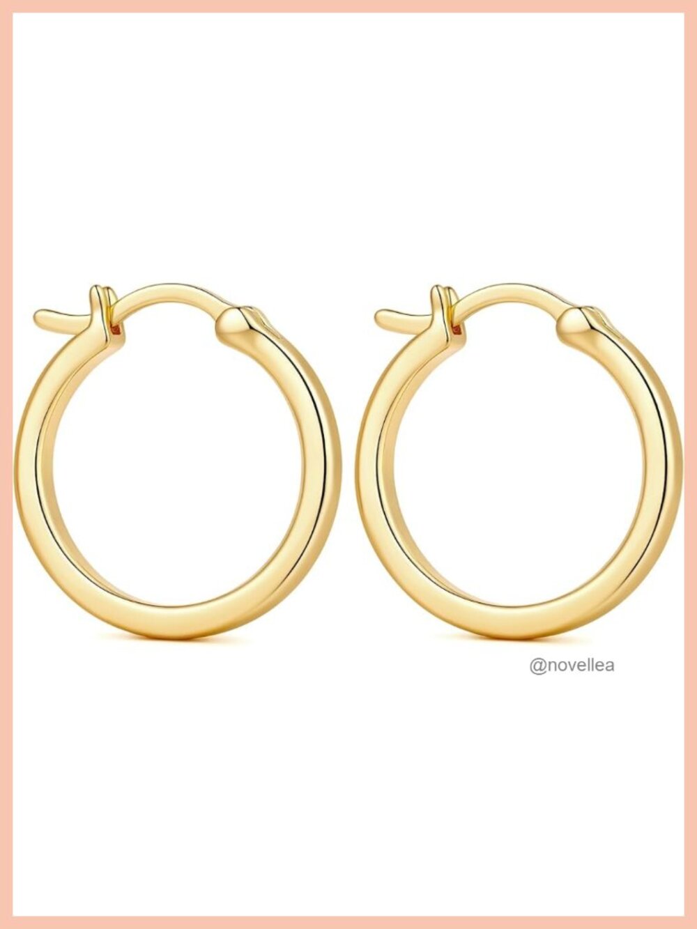 14K Gold Plated Hoop Earrings for Women Classic Fashion Jewelry